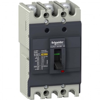 Автоматический выключатель 3P SCHNEIDER ELECTRIC EASYPACT EZC100 18 кА/380В 80 A