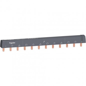 Гребенчатая шинка 3П (L1L2L3…) 12 МОД.18ММ 100А разрезаемая Гребенчатая шинка 3П (L1L2L3…) 12 МОД.18ММ 100А разрезаемая