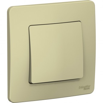 1-клавишный выключатель SCHNEIDER ELECTRIC BLANCA (cх.1), 10А, 250B, БЕЖЕВЫЙ