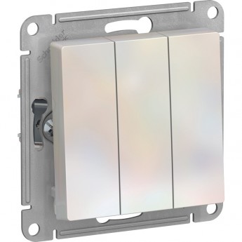 3-клавишный выключатель SCHNEIDER ELECTRIC ATLASDESIGN, ЖЕМЧУГ