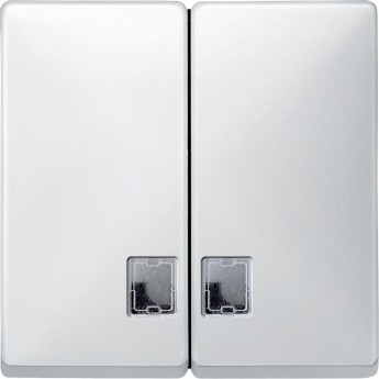 Клавиша двойная MERTEN с окном для световой индикации, ПОЛ.БЕЛЫЙ, SD Клавиша двойная MERTEN с окном для световой индикации, ПОЛ.БЕЛЫЙ, SD