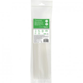 Стяжка кабельная 300х3.6 БЕЛАЯ (100шт) Стяжка кабельная 300х3.6 БЕЛАЯ (100шт)