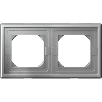 Рамка 2-постовая SCHNEIDER ELECTRIC ARTGALLERY SE GAL440302 алюминий